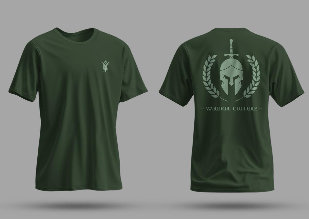 Spartan T-Shirt featuring a warrior graphic (view 4)
