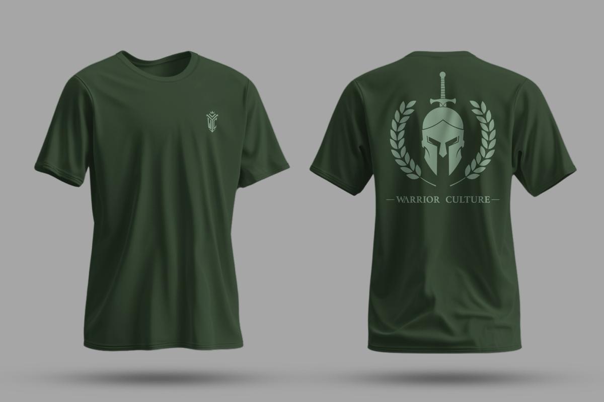 Spartan T-Shirt featuring a warrior graphic (view 4)