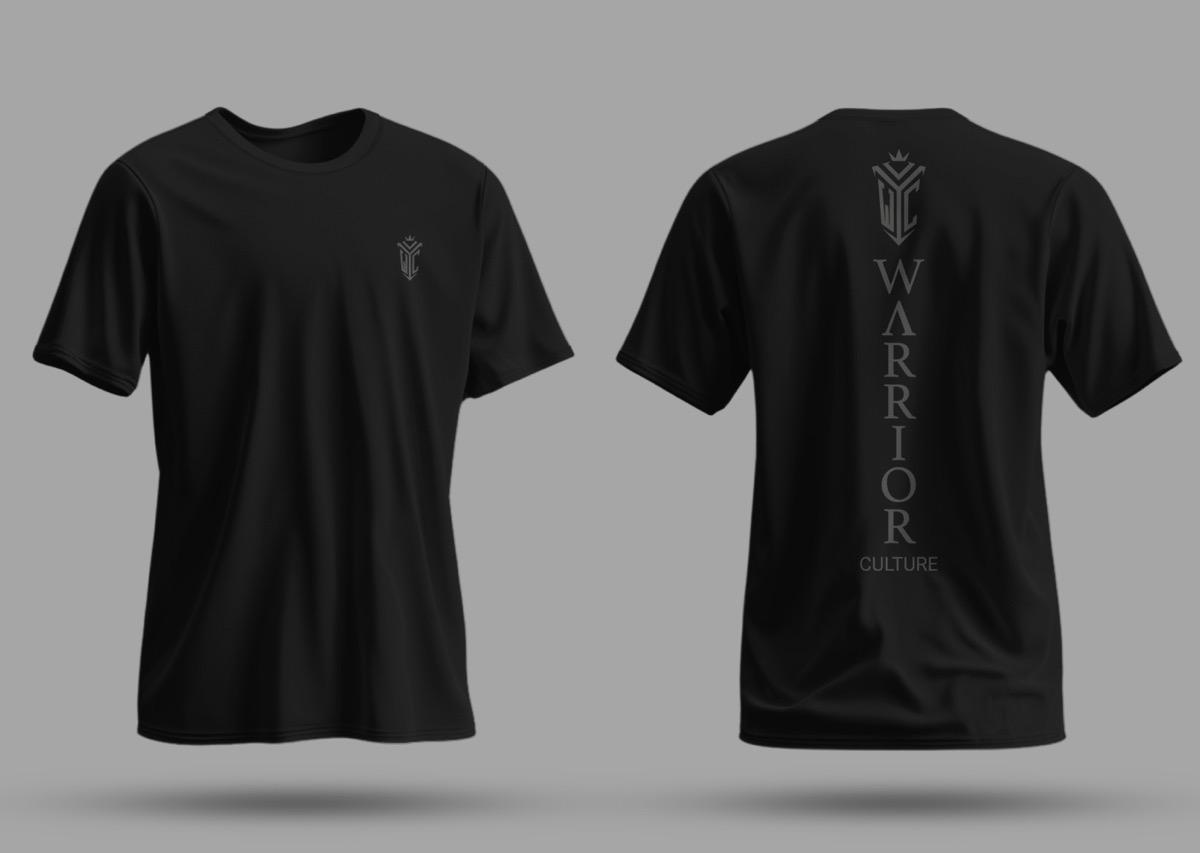 Vertical T-Shirt with modern Warrior Culture branding (view 3)