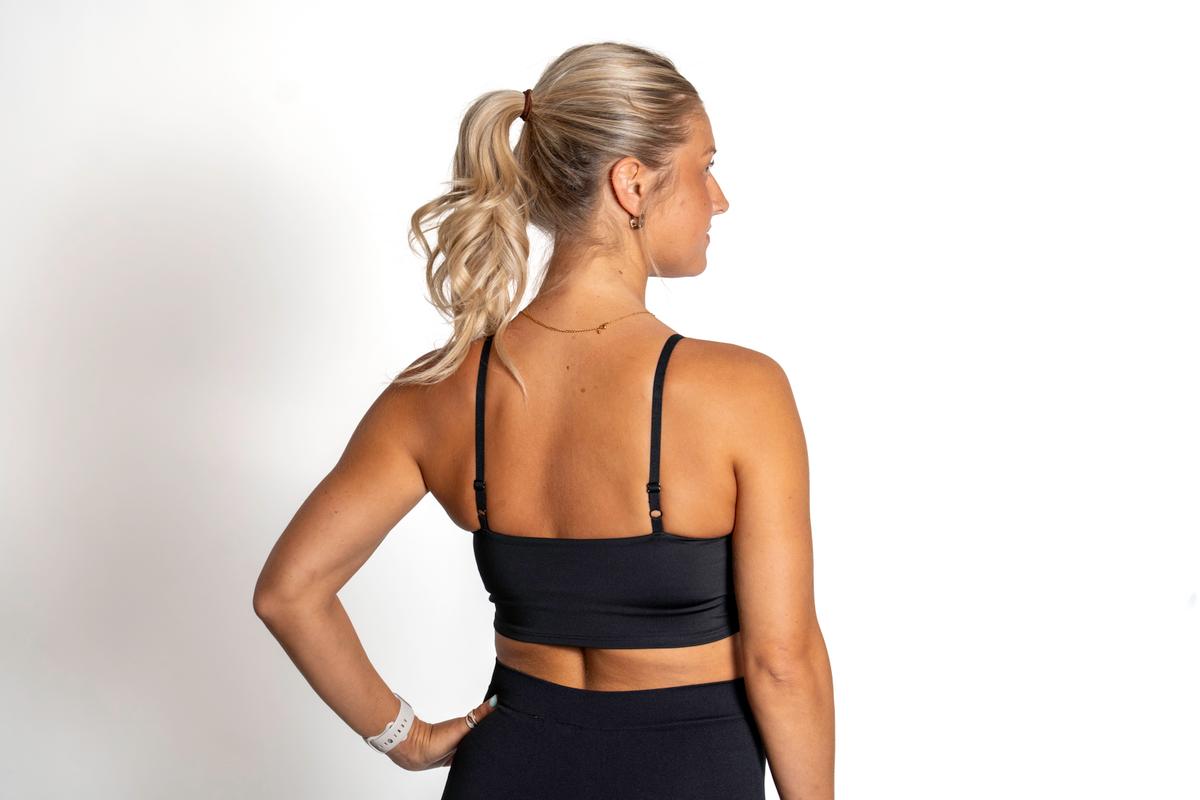 Athena Performance Crop Tank Top - Lightweight performance fabric with integrated support (view 3)