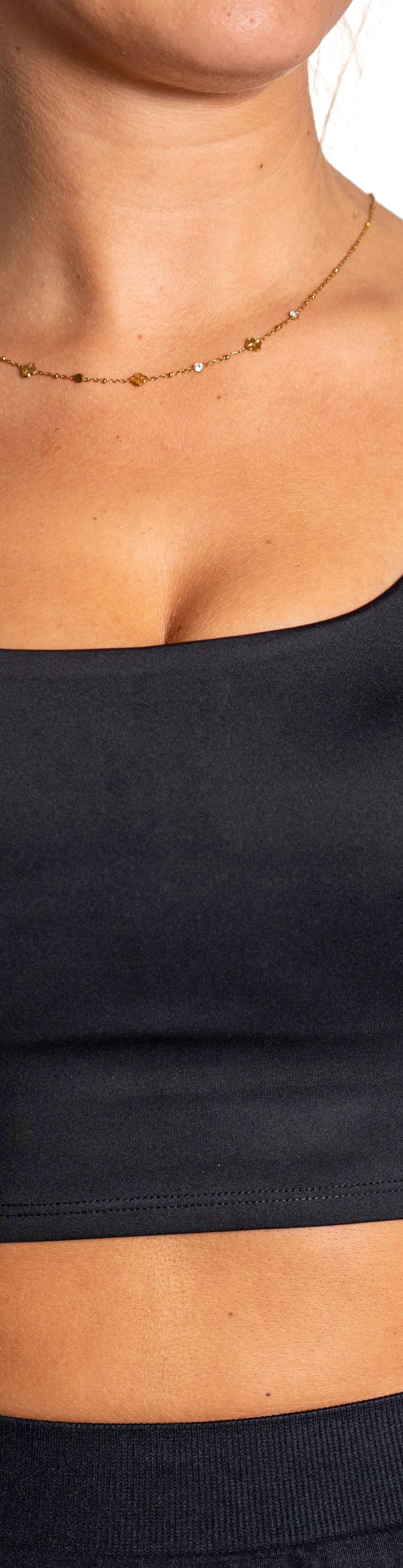 Athena Performance Crop Tank Top - Lightweight performance fabric with integrated support (view 2)