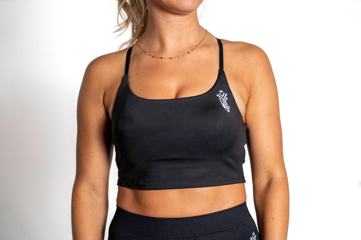 Athena Performance Crop Tank Top - Lightweight performance fabric with integrated support (view 2)