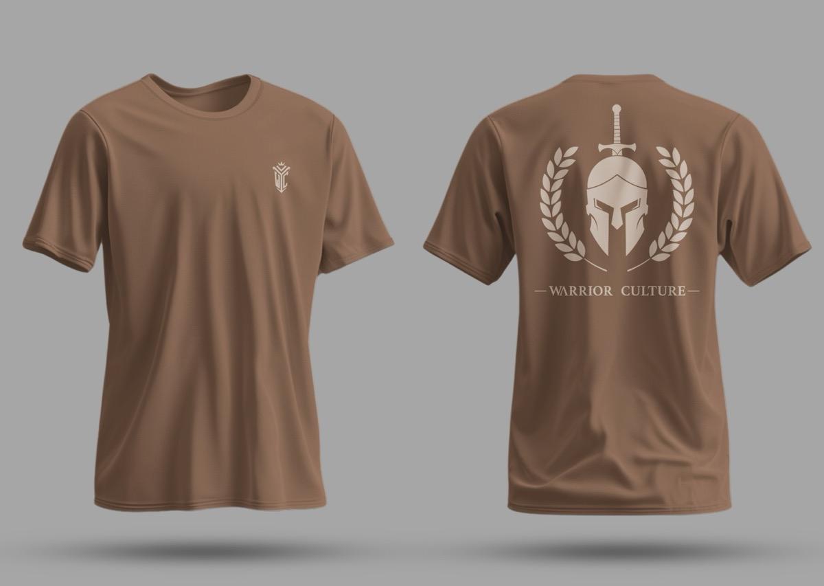 Spartan T-Shirt featuring a warrior graphic (view 3)