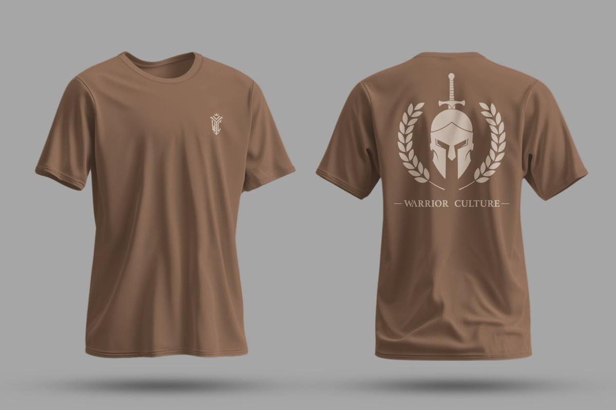 Spartan T-Shirt featuring a warrior graphic (view 3)