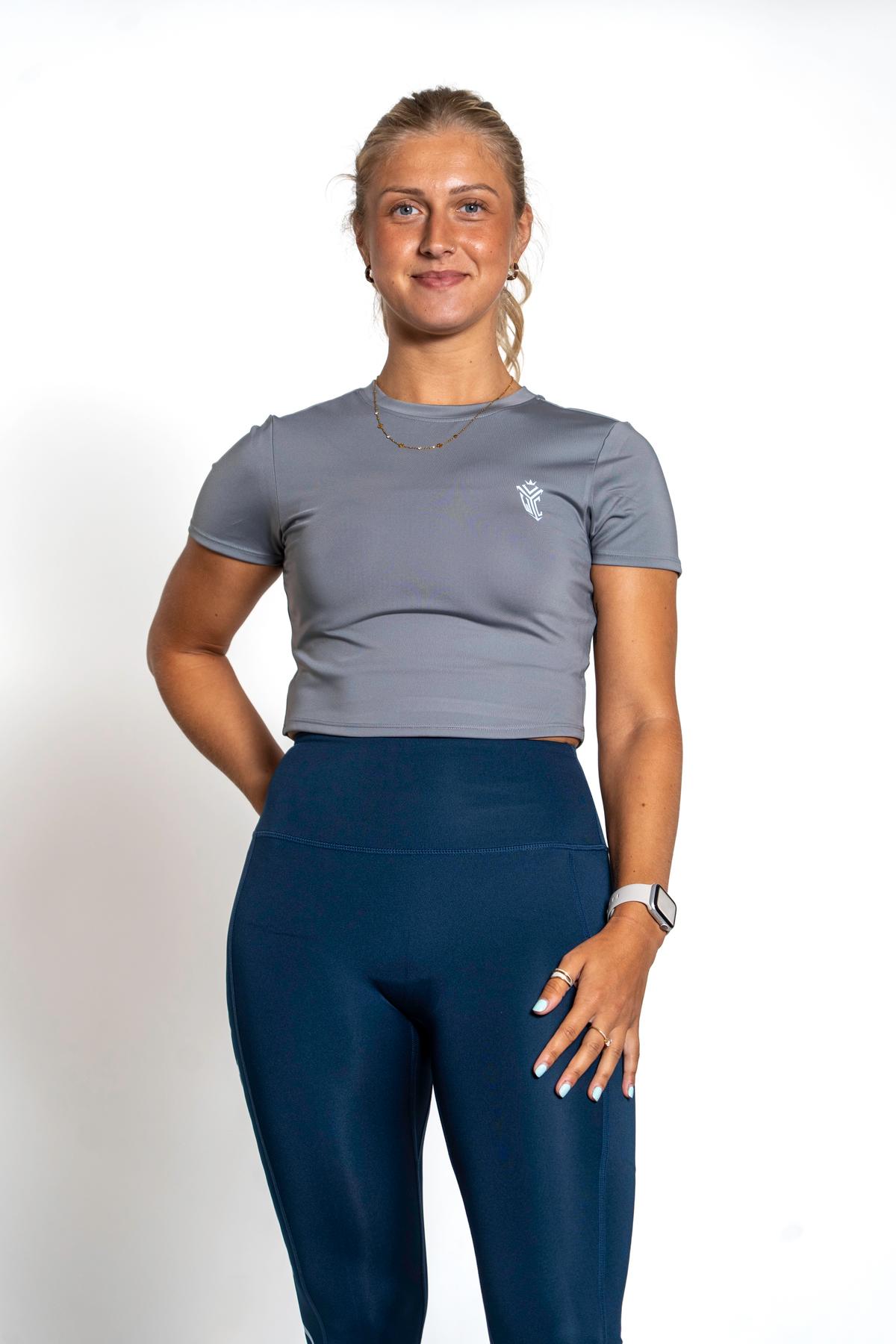 Athena Performance Cropped T-Shirt in lightweight fabric (view 4)