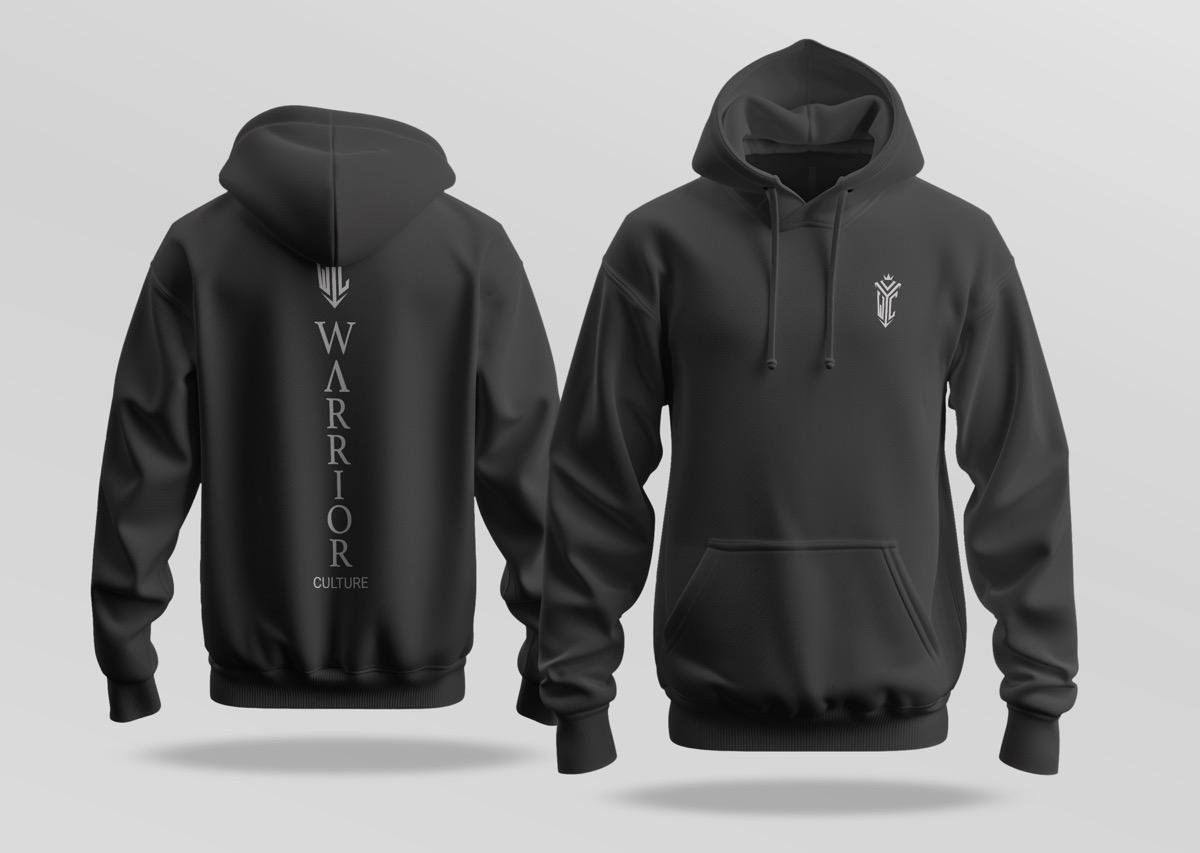Atlas Vertical Hoodie featuring vertical back graphic (view 3)