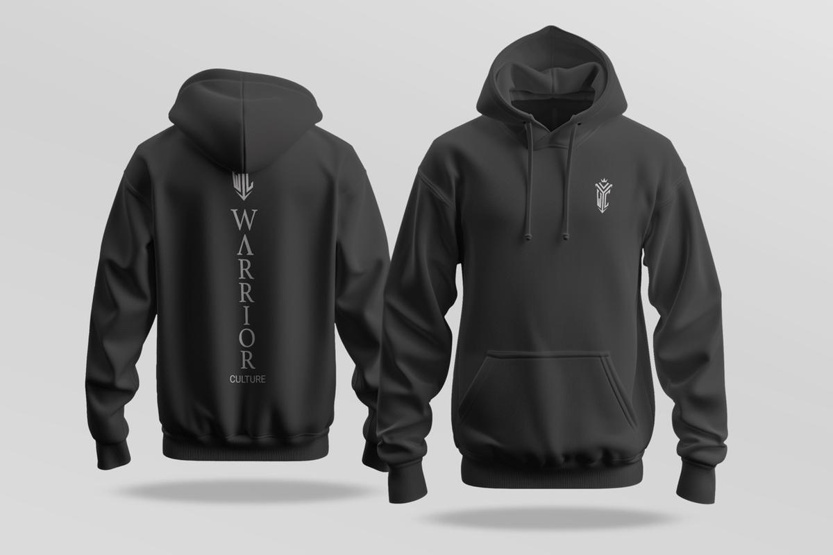 Atlas Vertical Hoodie featuring vertical back graphic (view 3)