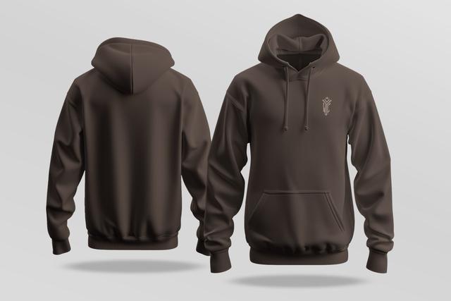 Atlas Core Hoodie with minimalist design and soft fleece interior