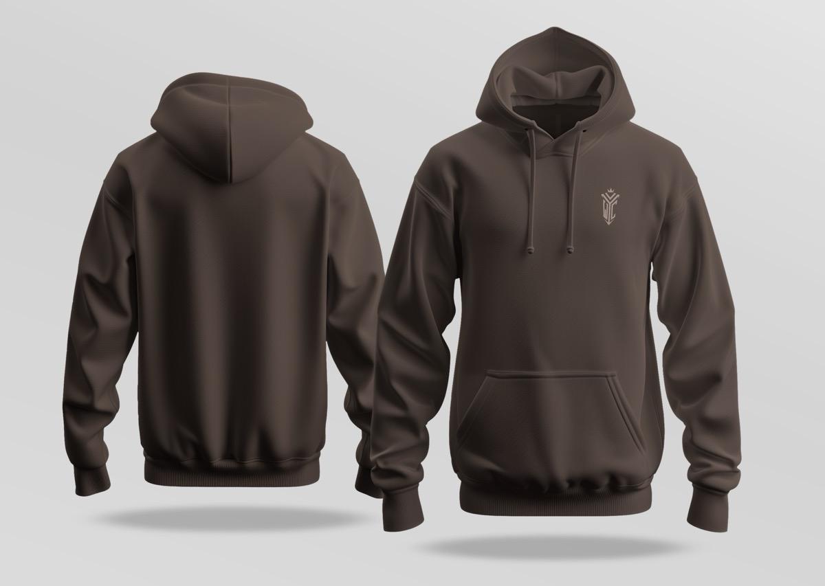 Atlas Core Hoodie with minimalist design and soft fleece interior