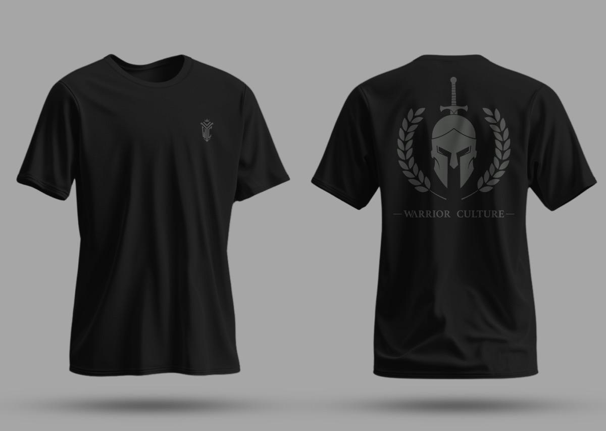 Spartan T-Shirt featuring a warrior graphic (view 2)
