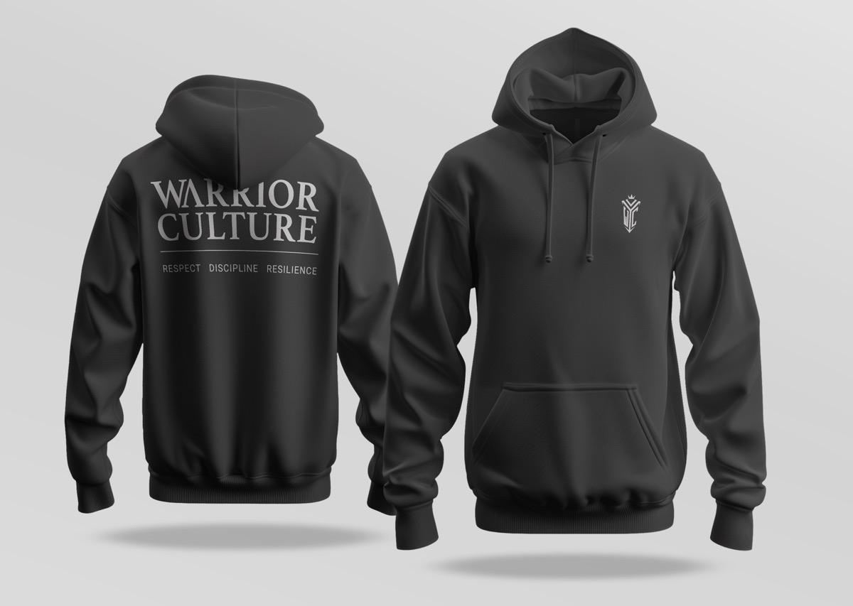 Atlas Valor Hoodie with Respect, Discipline, Resilience branding