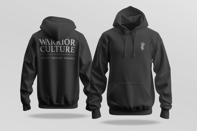 Atlas Valor Hoodie with Respect, Discipline, Resilience branding